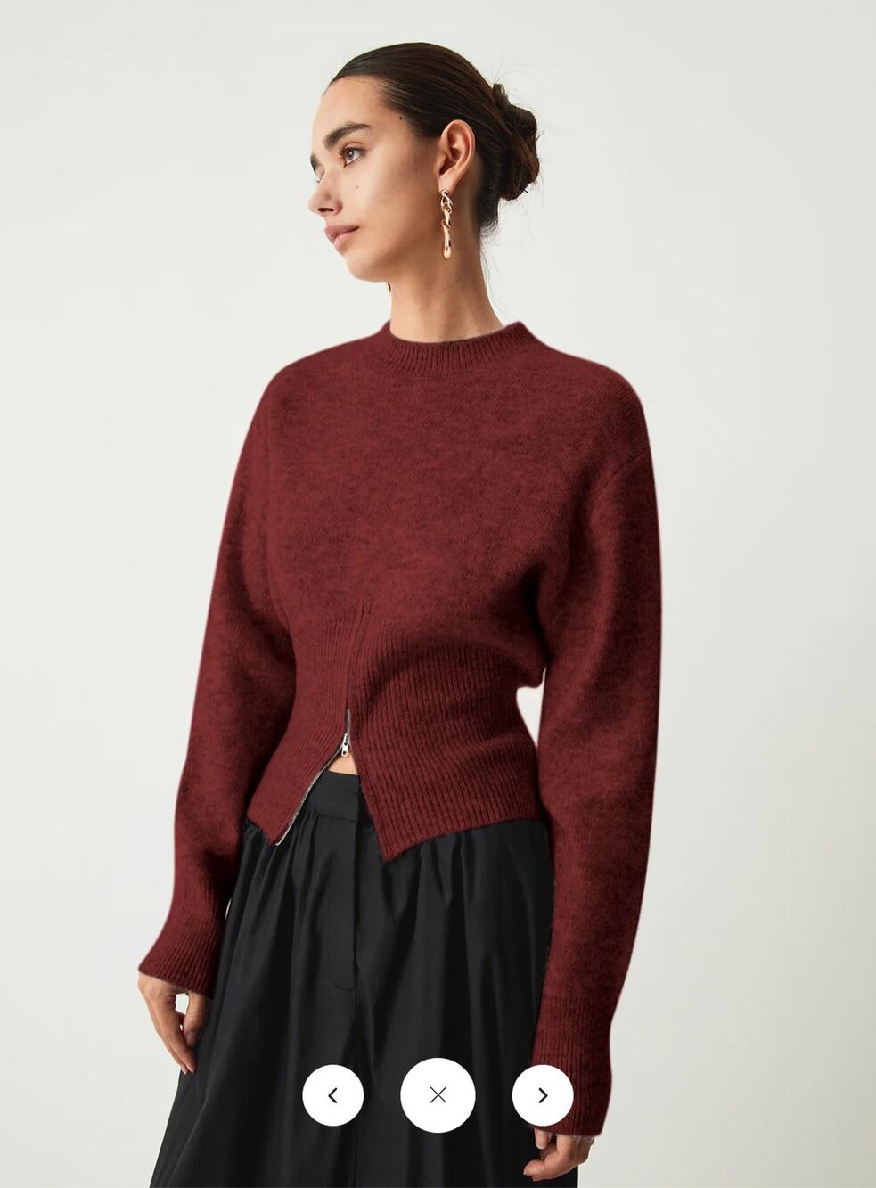 NWT Commense Half Zip Fuzzy Sweater Sz XL